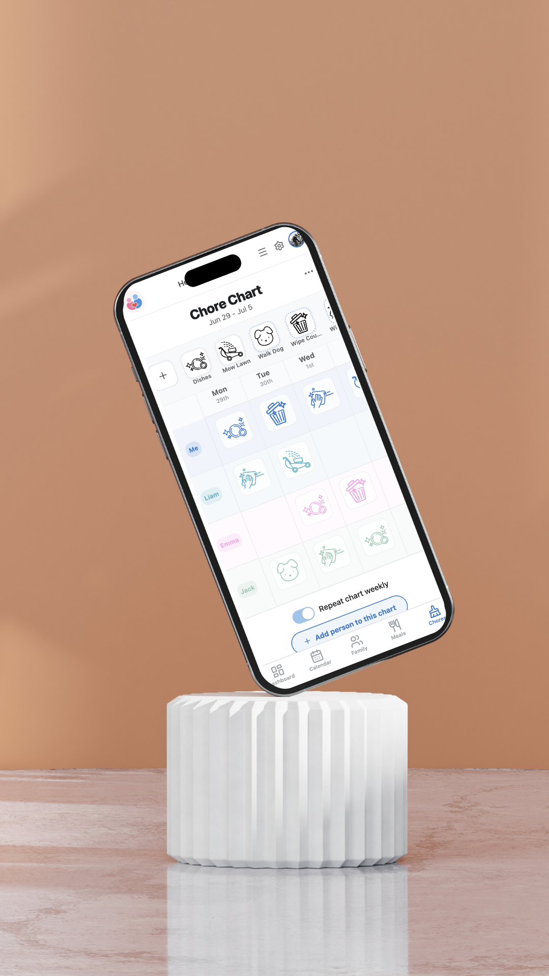 Soft Orange Modern Phone Mockup Your Story